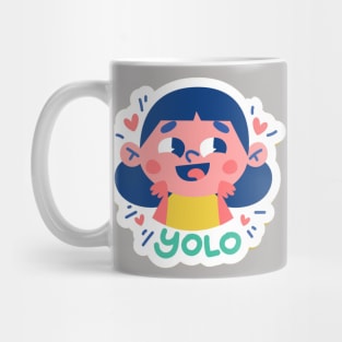 yolo girl Mug